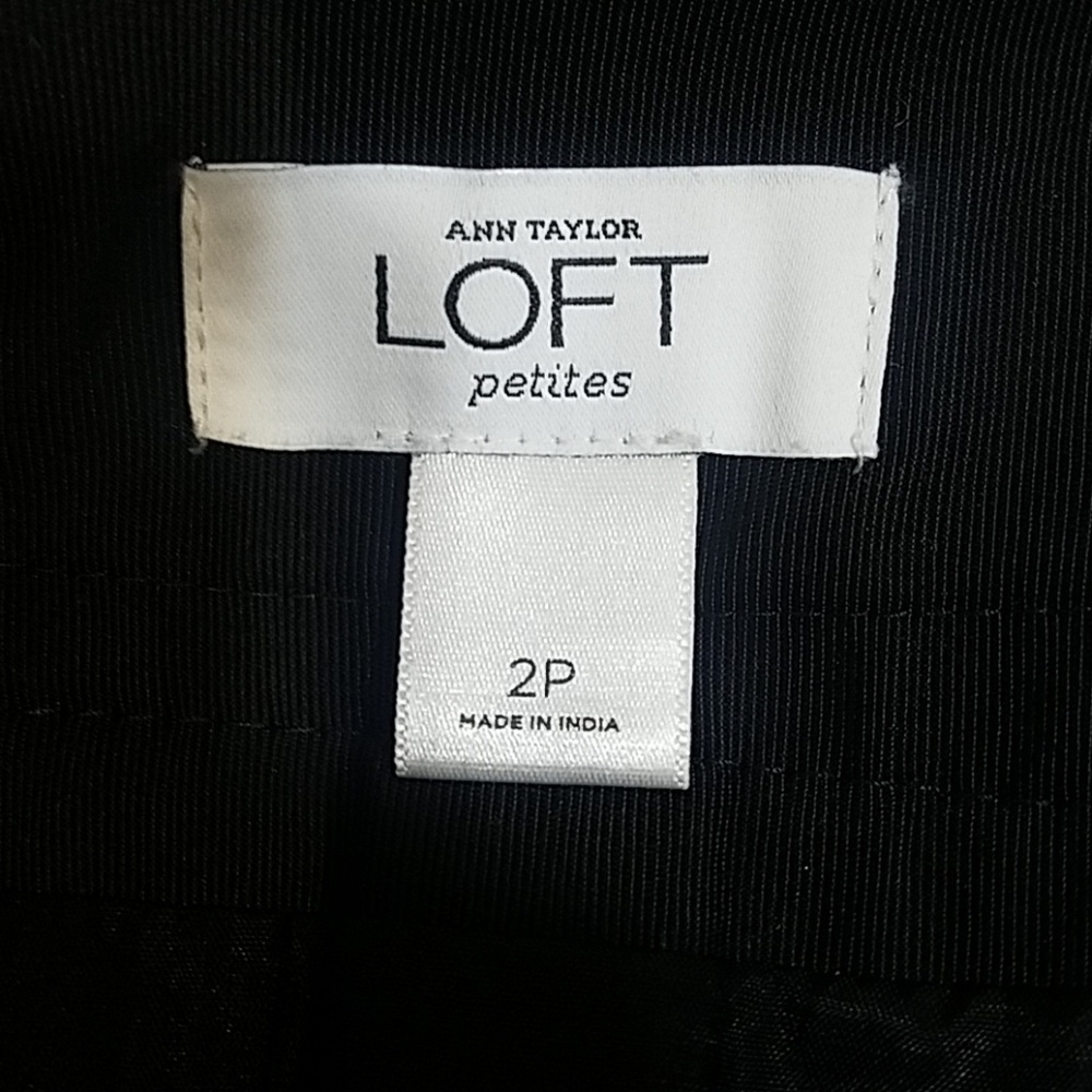 NWOT ANN TAYLOR LOFT Petites 2P wool skirt - Picture 4 of 6